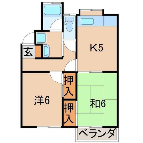 福島県福島市腰浜町 福島駅 2DK アパート 賃貸物件詳細