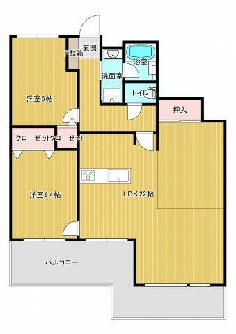 福岡県久留米市本町 久留米駅 2LDK マンション 賃貸物件詳細