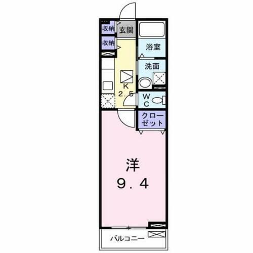 ミスティコ・ソル・オエステ 2階 1K 賃貸物件詳細