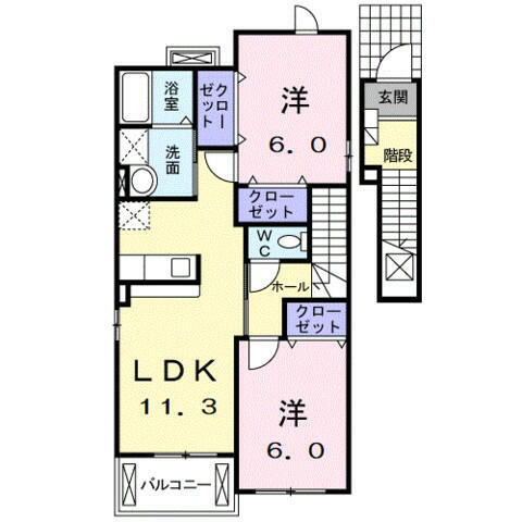 大分県別府市大字内竈 亀川駅 2LDK アパート 賃貸物件詳細