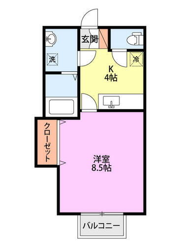 新潟県新潟市西区青山３丁目 青山駅 1K アパート 賃貸物件詳細