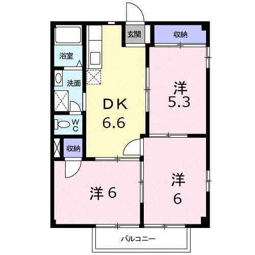 愛媛県今治市北鳥生町１丁目 今治駅 3DK アパート 賃貸物件詳細