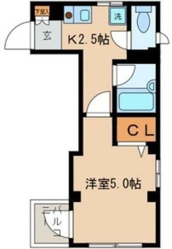 東京都江戸川区篠崎町４丁目 篠崎駅 1K マンション 賃貸物件詳細