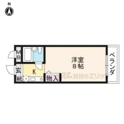 宮崎マンション２ 2階 1K 賃貸物件詳細