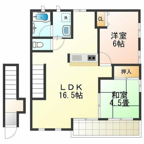 アンシャンテ・シェソワ 2階 2LDK 賃貸物件詳細