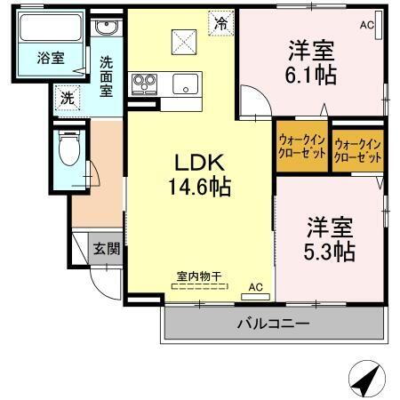 愛媛県今治市喜田村１丁目 伊予富田駅 2LDK アパート 賃貸物件詳細