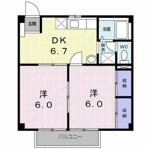 千葉県四街道市物井 物井駅 2DK アパート 賃貸物件詳細
