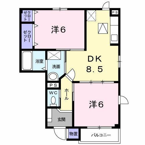 長野県佐久市中込 中込駅 2DK アパート 賃貸物件詳細