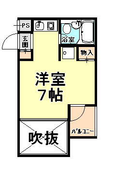 ダイドーシティ芦屋２ 2階 ワンルーム 賃貸物件詳細