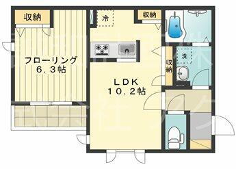 ドムールＫ 2階 1LDK 賃貸物件詳細