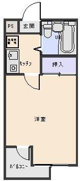 グリーンピア 1階 ワンルーム 賃貸物件詳細