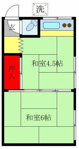 東京都北区東十条６丁目 東十条駅 2K アパート 賃貸物件詳細