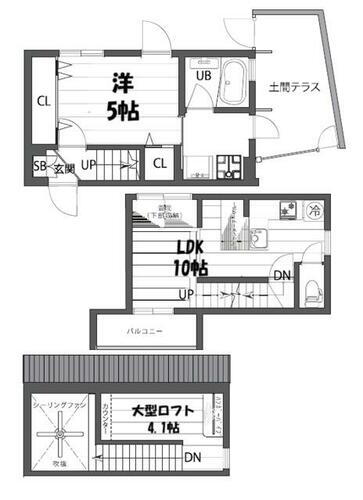 東京都杉並区久我山２丁目 富士見ヶ丘駅 1SLDK 一戸建て 賃貸物件詳細
