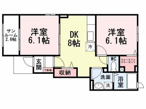 福岡県行橋市行事１丁目 行橋駅 2DK アパート 賃貸物件詳細