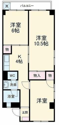 千葉県千葉市稲毛区黒砂台３丁目 稲毛駅 3K マンション 賃貸物件詳細