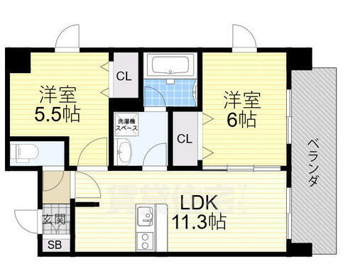 大阪府堺市堺区車之町東２丁 堺東駅 2LDK マンション 賃貸物件詳細