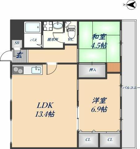 大阪府八尾市東老原１丁目 志紀駅 2LDK マンション 賃貸物件詳細