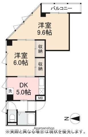 香川県高松市塩上町 瓦町駅 2DK マンション 賃貸物件詳細