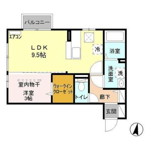 新潟県新潟市江南区天野２丁目 1LDK アパート 賃貸物件詳細