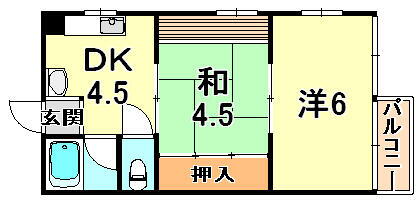 兵庫県神戸市灘区千旦通３丁目 大石駅 2DK マンション 賃貸物件詳細