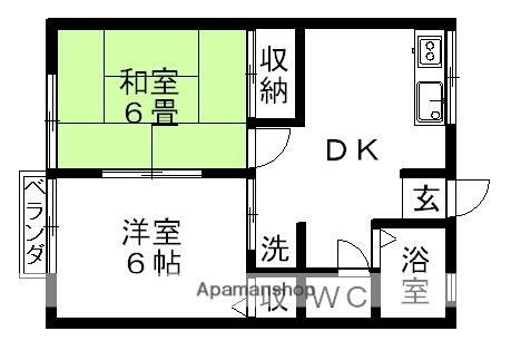 茨城県笠間市橋爪 友部駅 2DK アパート 賃貸物件詳細