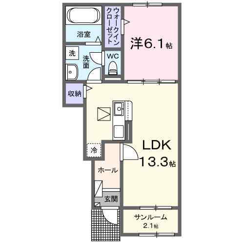 茨城県笠間市平町 友部駅 1LDK アパート 賃貸物件詳細