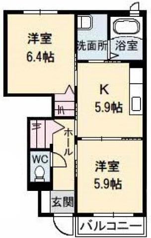 徳島県徳島市論田町本浦上 地蔵橋駅 2DK アパート 賃貸物件詳細