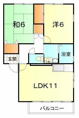 愛知県豊明市三崎町三崎 前後駅 2LDK アパート 賃貸物件詳細