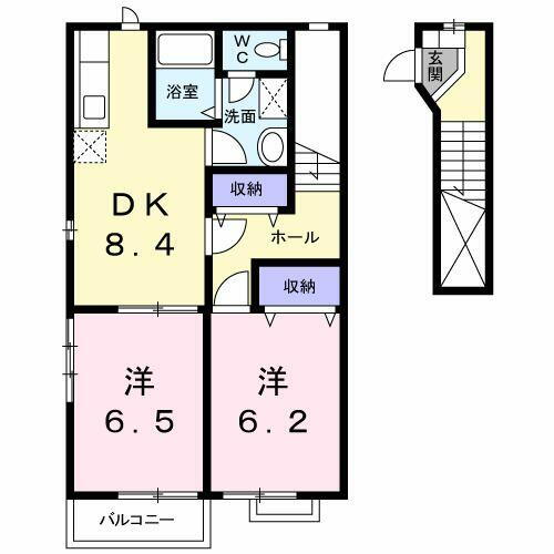 愛知県清須市西市場３丁目 新清洲駅 2DK アパート 賃貸物件詳細