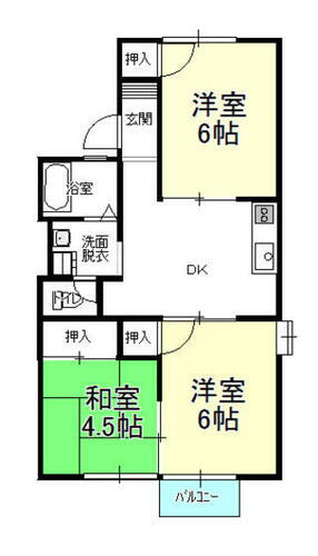 山口県周南市宮の前２丁目 新南陽駅 3DK アパート 賃貸物件詳細