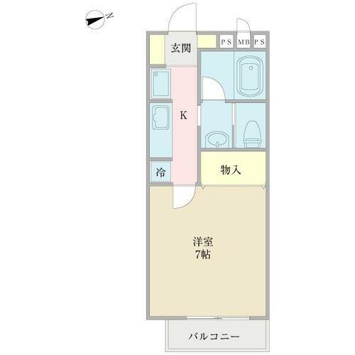 埼玉県越谷市赤山町１丁目 越谷駅 1K アパート 賃貸物件詳細