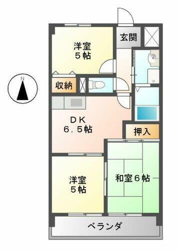 エクセルハイツ尾頭橋 5階 3DK 賃貸物件詳細