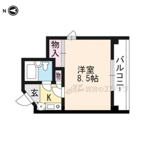 京都府京都市山科区御陵大津畑町 山科駅 1K マンション 賃貸物件詳細