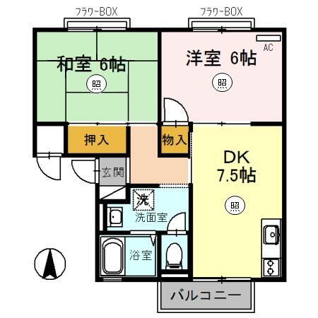 兵庫県尼崎市若王寺２丁目 塚口駅 2DK アパート 賃貸物件詳細