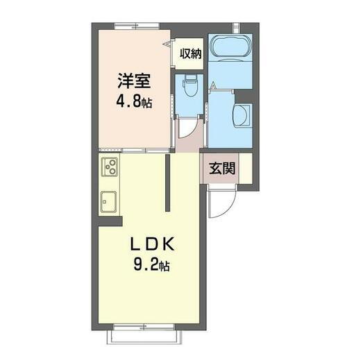 群馬県前橋市高井町１丁目 群馬総社駅 1LDK アパート 賃貸物件詳細