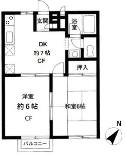 埼玉県さいたま市緑区太田窪１丁目 浦和駅 2DK アパート 賃貸物件詳細