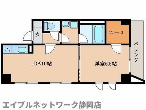 静岡県静岡市葵区人宿町２丁目 静岡駅 1LDK マンション 賃貸物件詳細