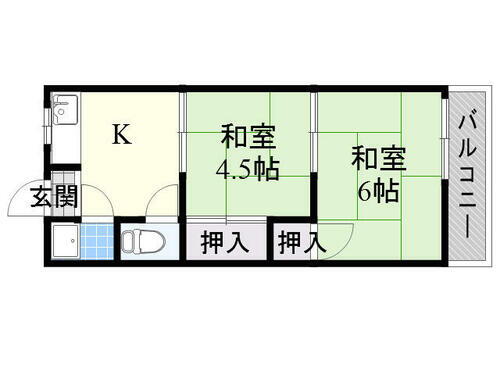 愛知県名古屋市南区豊田３丁目 道徳駅 2K マンション 賃貸物件詳細