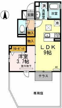 福岡県久留米市山川町 御井駅 1LDK アパート 賃貸物件詳細