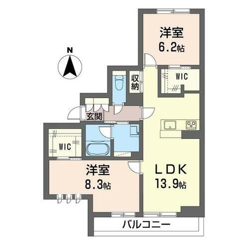 栃木県宇都宮市東町 2LDK マンション 賃貸物件詳細