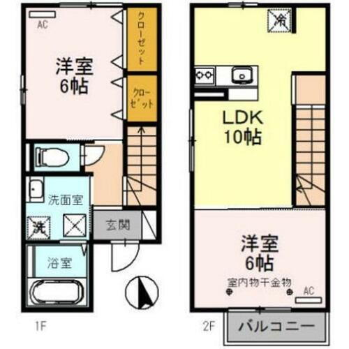 富山県富山市常盤台 東新庄駅 2LDK アパート 賃貸物件詳細