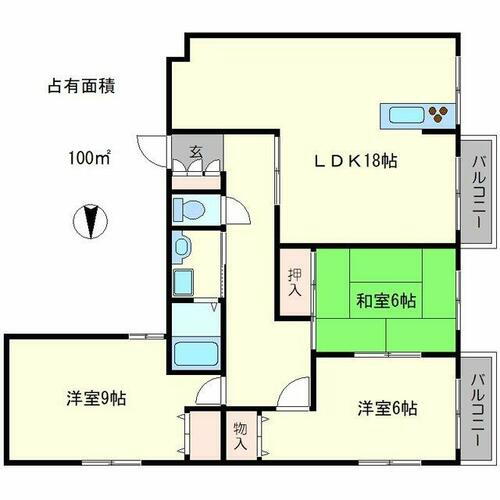 ヴィラ比叡 1階 3LDK 賃貸物件詳細