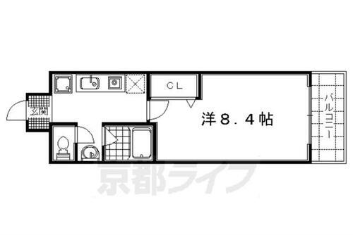 京都府京都市右京区西京極橋詰町 西京極駅 1K マンション 賃貸物件詳細