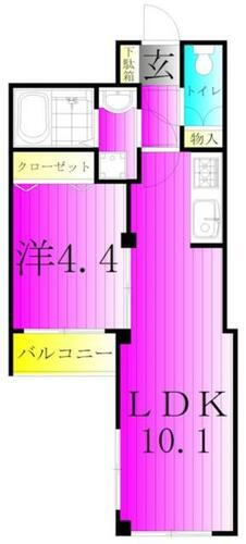 アルカンシエル柏 4階 1LDK 賃貸物件詳細