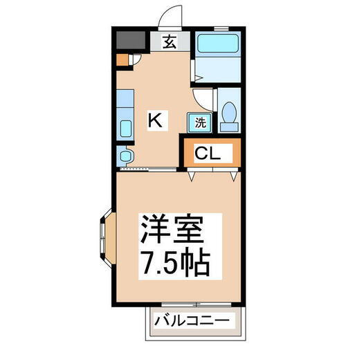 熊本県合志市幾久富 1K アパート 賃貸物件詳細