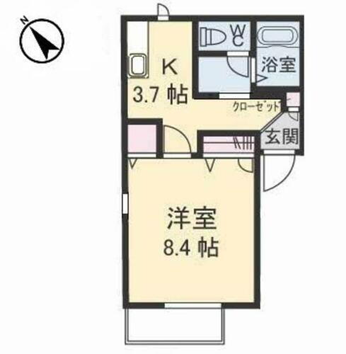 山口県下関市貴船町２丁目 1K アパート 賃貸物件詳細