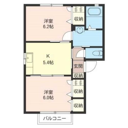 シャーメゾン野殿Ａ 1階 2K 賃貸物件詳細