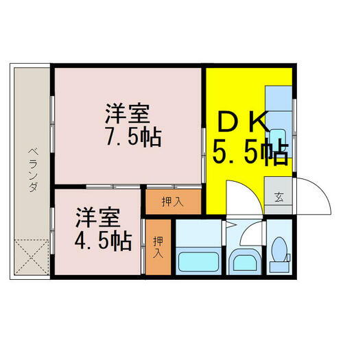 茨城県古河市上片田 2DK アパート 賃貸物件詳細