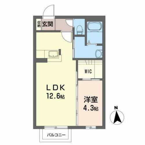 シャーメゾンＫ３ 2階 1LDK 賃貸物件詳細