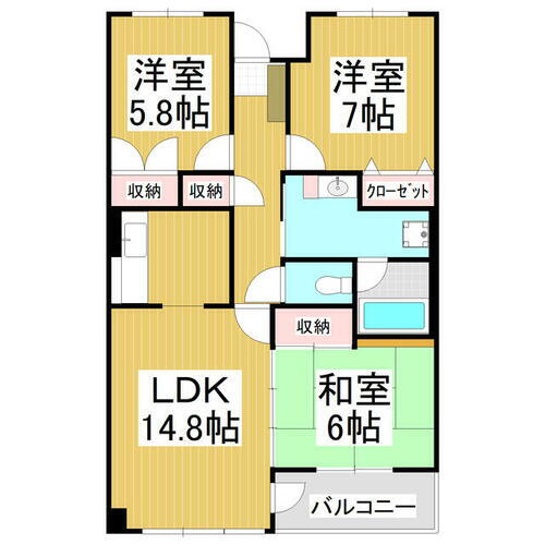 長野県長野市大字栗田 長野駅 3LDK マンション 賃貸物件詳細
